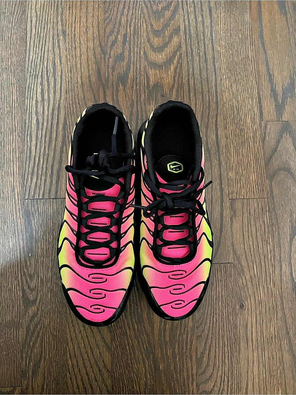 Nike Air Max Plus (GS) ) Kids Sneakers Pink & Green Girls US 6Y